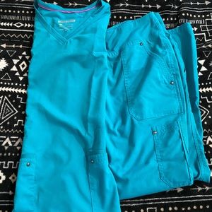 Purple Label Yoga by Healing Hands scrub set